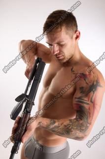 Piero Fighting Wiht Assault Rifle 10